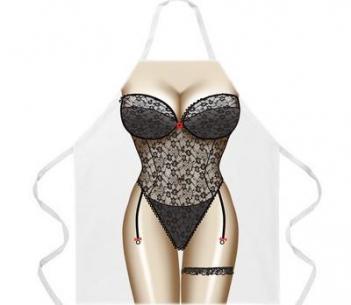 Sexy Black Lingerie Apron