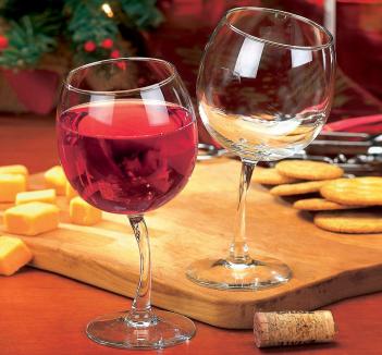 Tipsy Wine Glasses