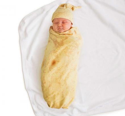 There’s a Tortilla Baby Swaddle Blanket That Turns Your Baby Into a Burrito