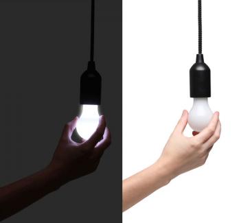 Tug On Tug Off Hanging Light Bulb