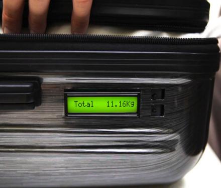 This Luggage Has a Built In Scale That Weighs Itself