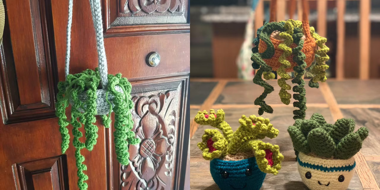 Adorable Crochet House Plants
