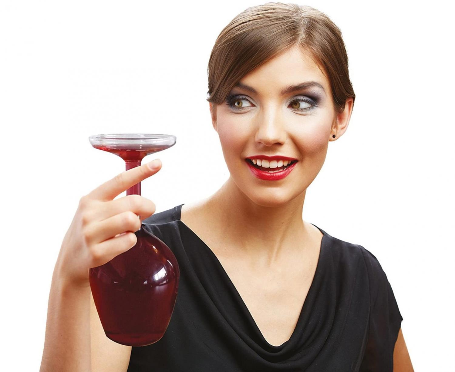 Upside-Down Wine Glass