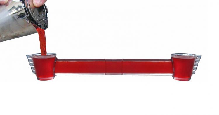 Wingman Shot Glass: Mini Shotski Tube, Lets You Take a Shot With a Friend