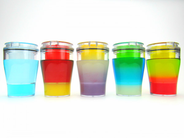 DoubleTake Shot Glass - Shot glass with second container for shot chaser - release finger hole to drink chaser