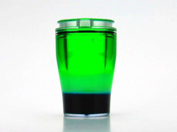 DoubleTake Shot Glass - Shot glass with second container for shot chaser - release finger hole to drink chaser