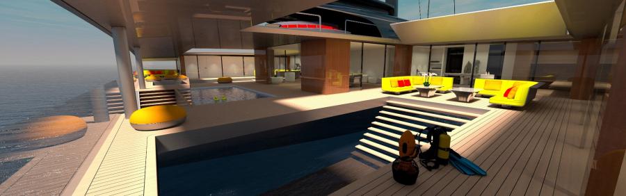 130 Foot Wide Trimaran Superyacht Zero Emission