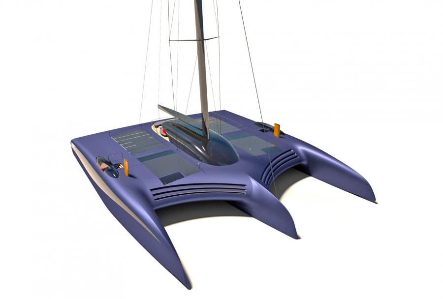 130 Foot Wide Trimaran Superyacht Zero Emission