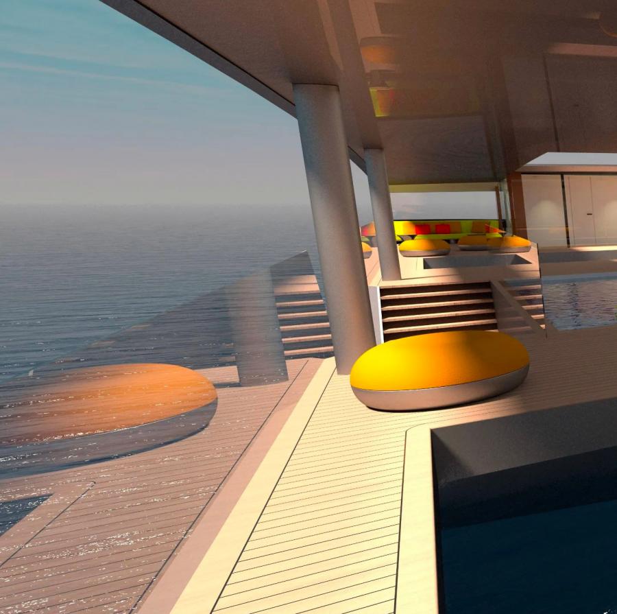 130 Foot Wide Trimaran Superyacht Zero Emission