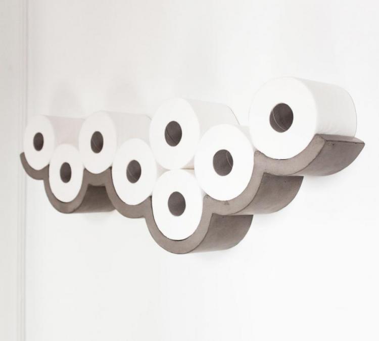 This Wall Mounted Toilet Paper Holder Thatâ€™s Shaped Like a Cloud