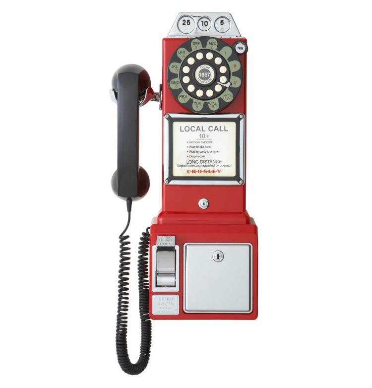  1950's Payphone Replica Landline Phone
