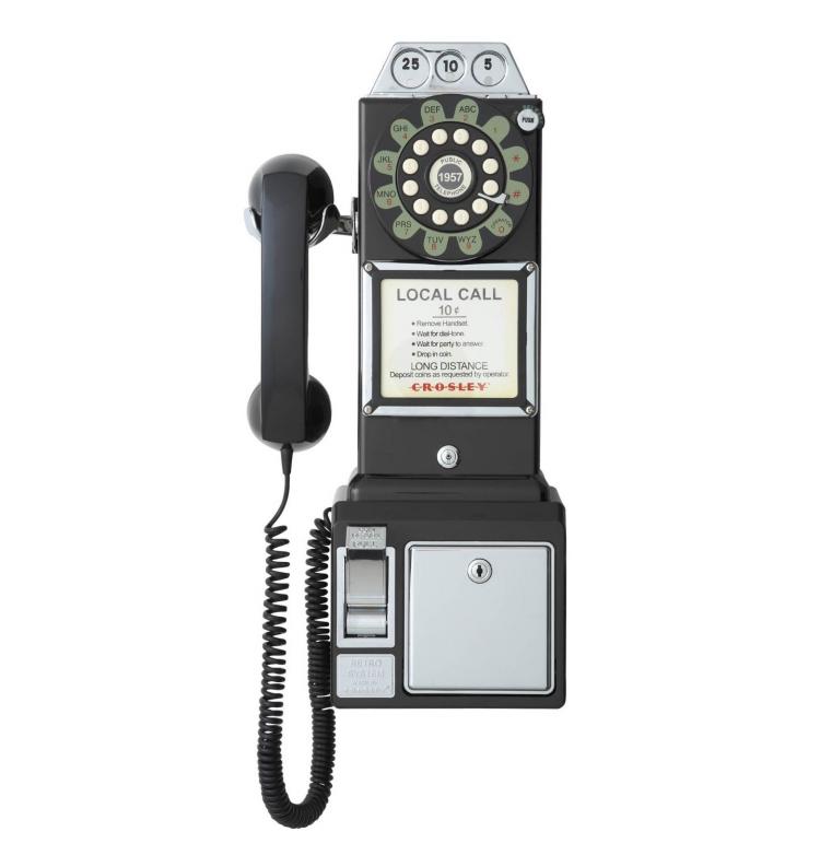 1950's Payphone Replica Landline Phone