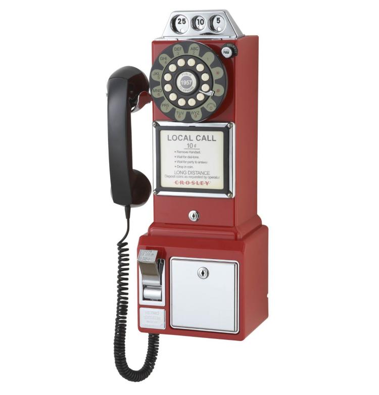  1950's Payphone Replica Landline Phone