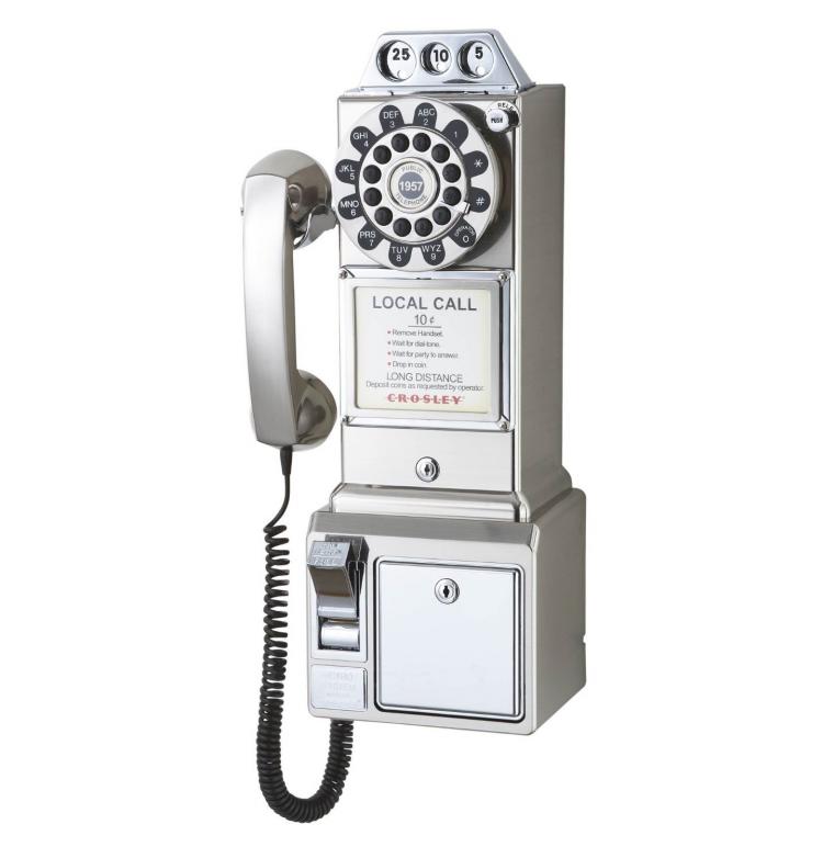  1950's Payphone Replica Landline Phone