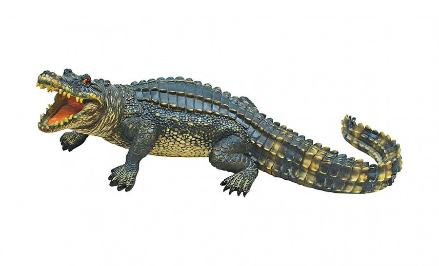 3-Piece Crocodile Garden Statues