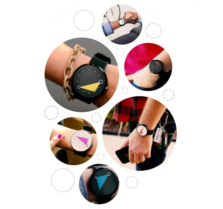 3ANGLE Smart Watch - Changing Triangle Tells Time
