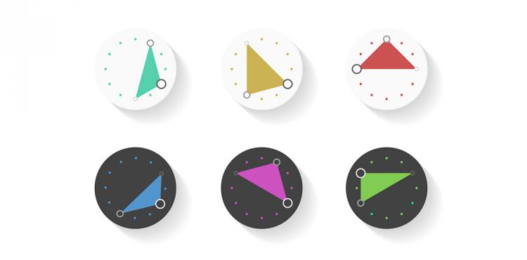 3ANGLE Smart Watch - Changing Triangle Tells Time