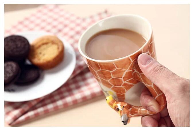 3D Animal Ceramic Mugs - 3D Giraffe Mug