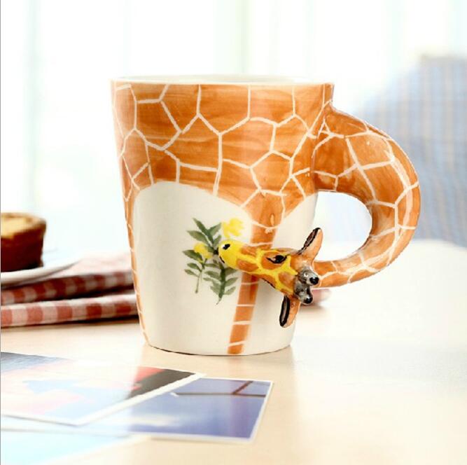 3D Animal Ceramic Mugs - 3D Giraffe Mug
