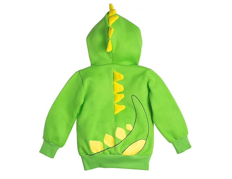 3D Dinosaur Kids Hoodie With Spikes - Kids spiked dinosaur hoodie