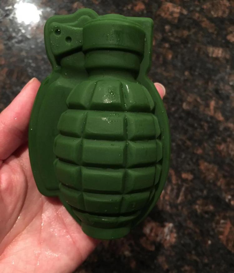 3D Grenade Ice Cube Mold