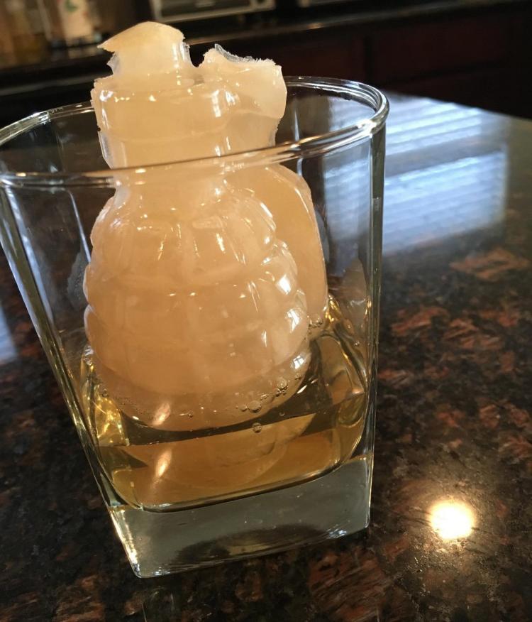 3D Grenade Ice Cube Mold
