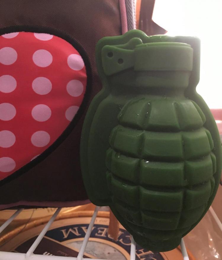 3D Grenade Ice Cube Mold