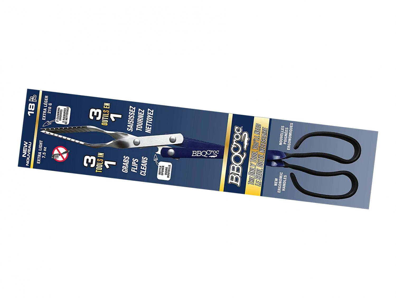 4-in-1 BBQ Tongs and Spatula Combo BBQCroc