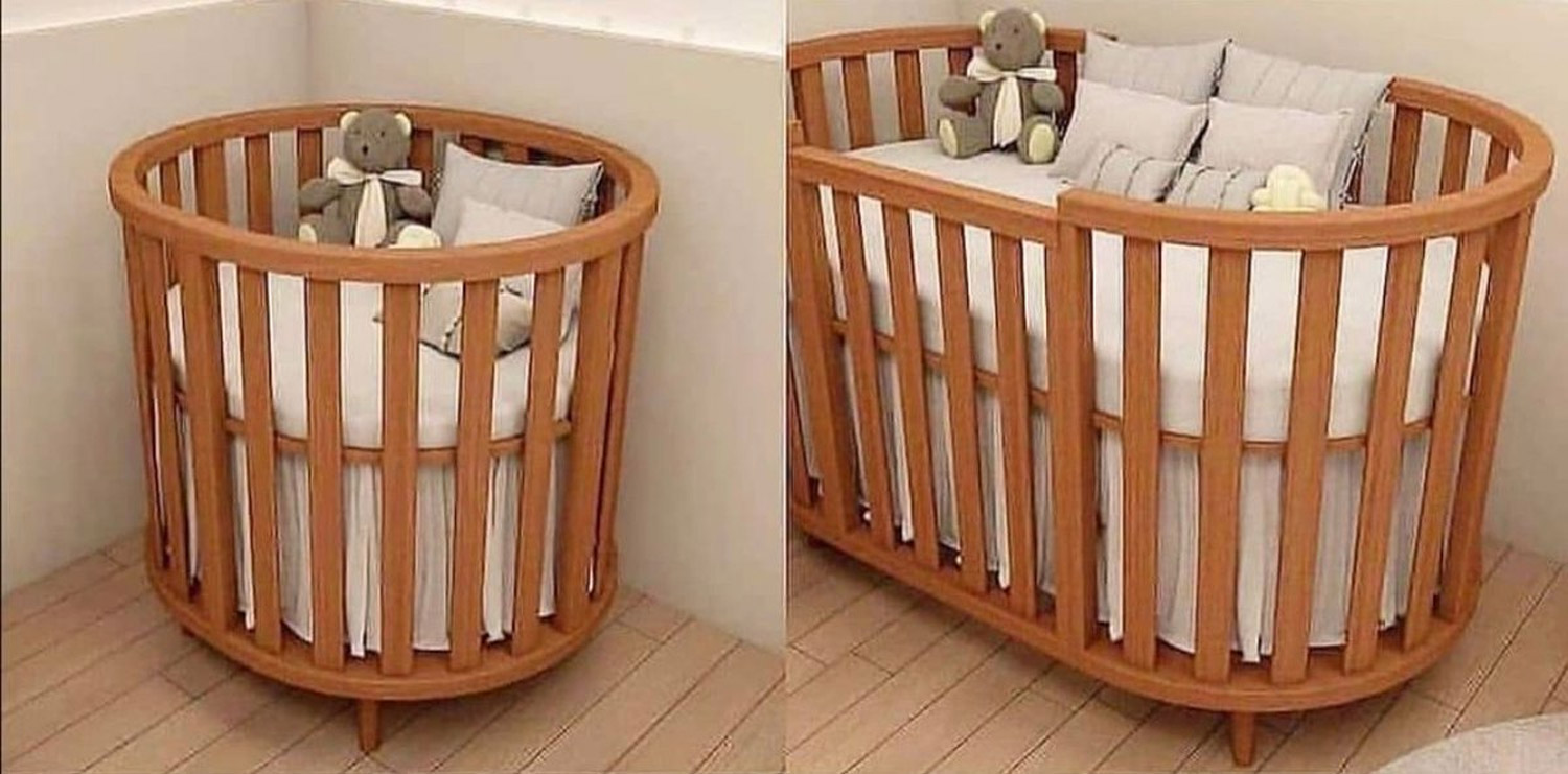 4-in-1 Convertible Crib - Crib converts to bassinet and toddler bed