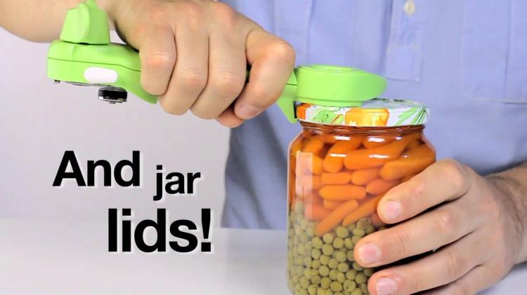 5-in-1 Opener Easily Opens Cans, Bottles, Jars and More - Kuhn Rikon Auto Safety Master Can Opener