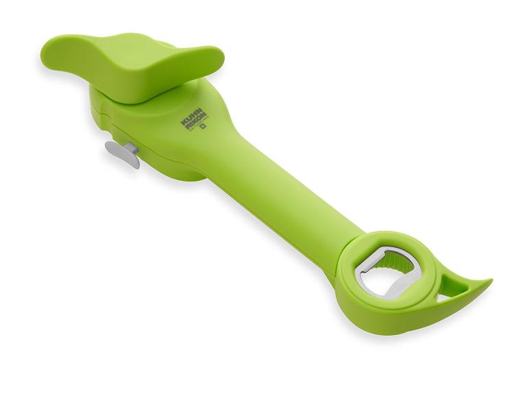 5-in-1 Opener Easily Opens Cans, Bottles, Jars and More - Kuhn Rikon Auto Safety Master Can Opener