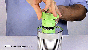 5-in-1 Opener Easily Opens Cans, Bottles, Jars and More - Kuhn Rikon Auto Safety Master Can Opener