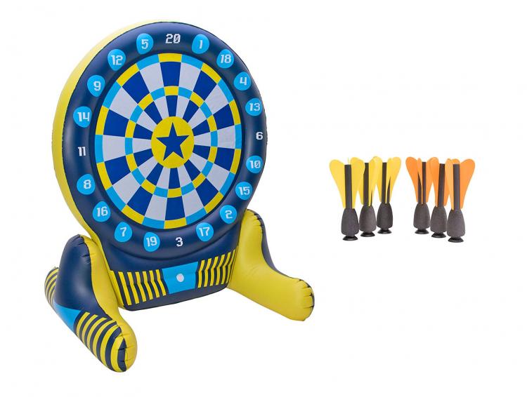 6 Foot Inflatable Giant Backyard Dart Board - Huge floating pool dart board