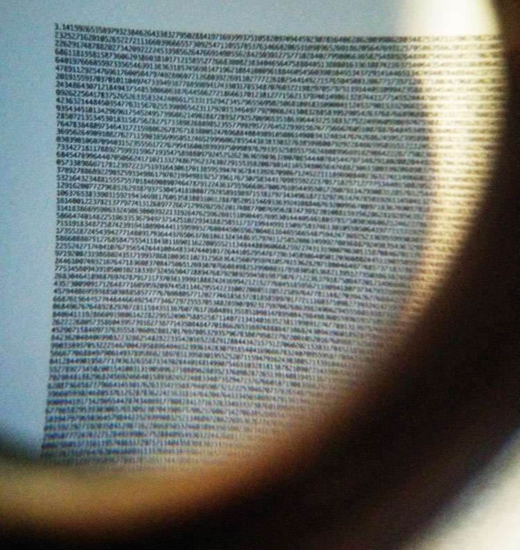 6 Million Digits of Pi Poster