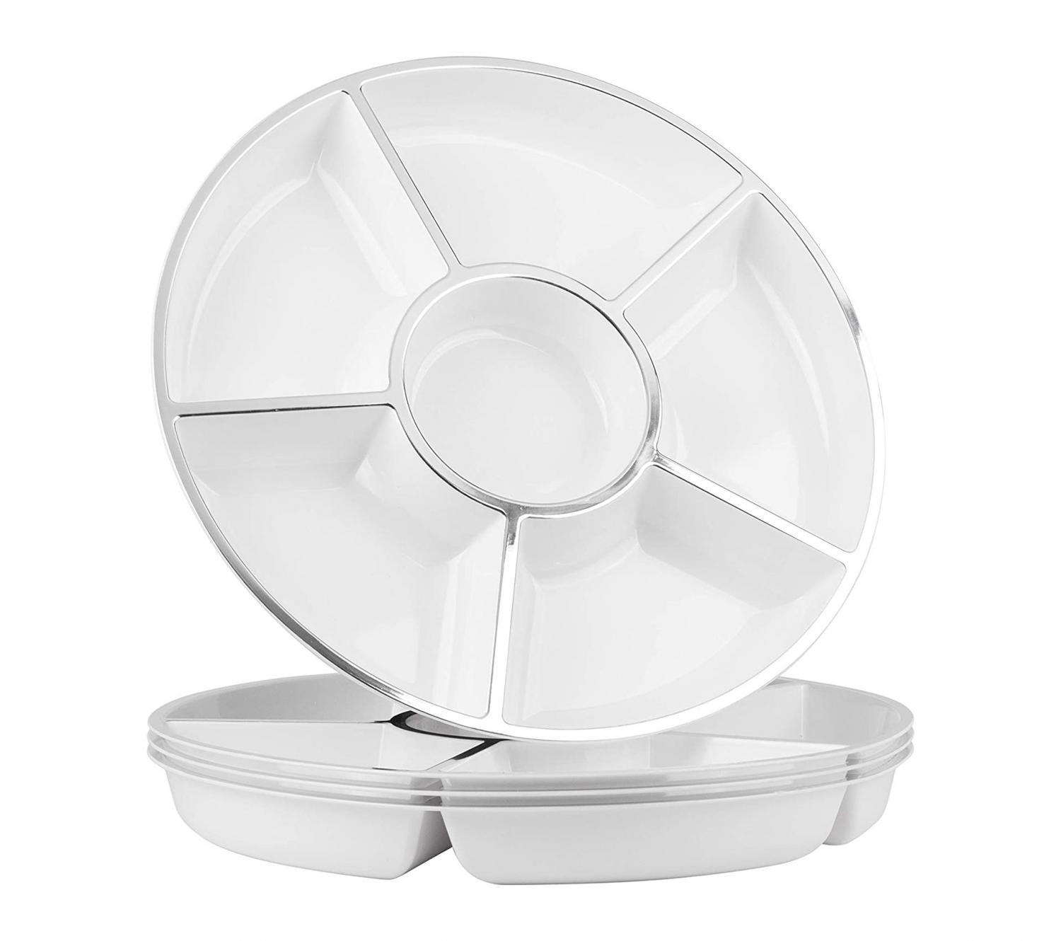 7 Section Divided Plate - The perfect plate for Thanksgiving Dinner