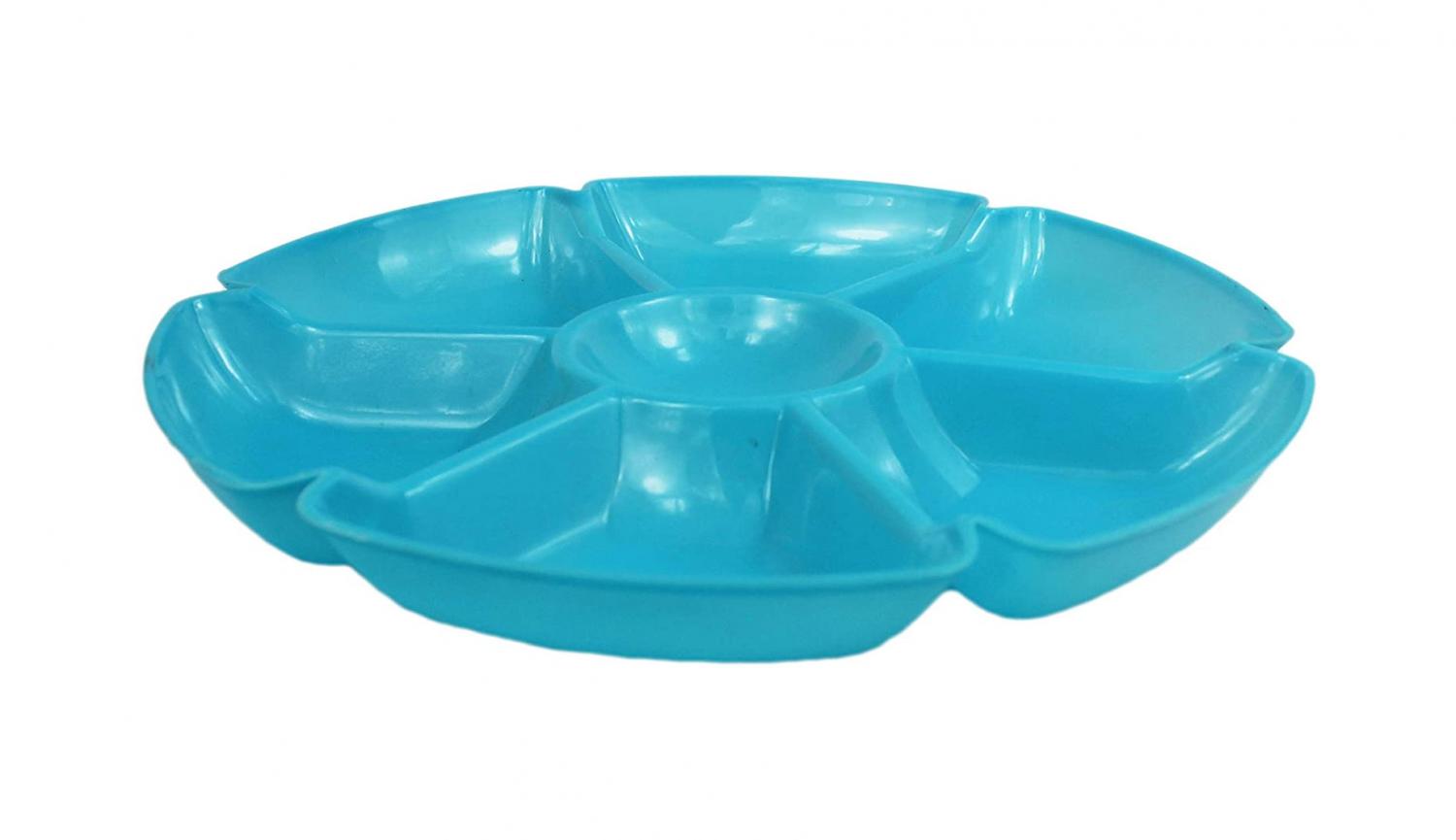 7 Section Divided Plate - The perfect plate for Thanksgiving Dinner