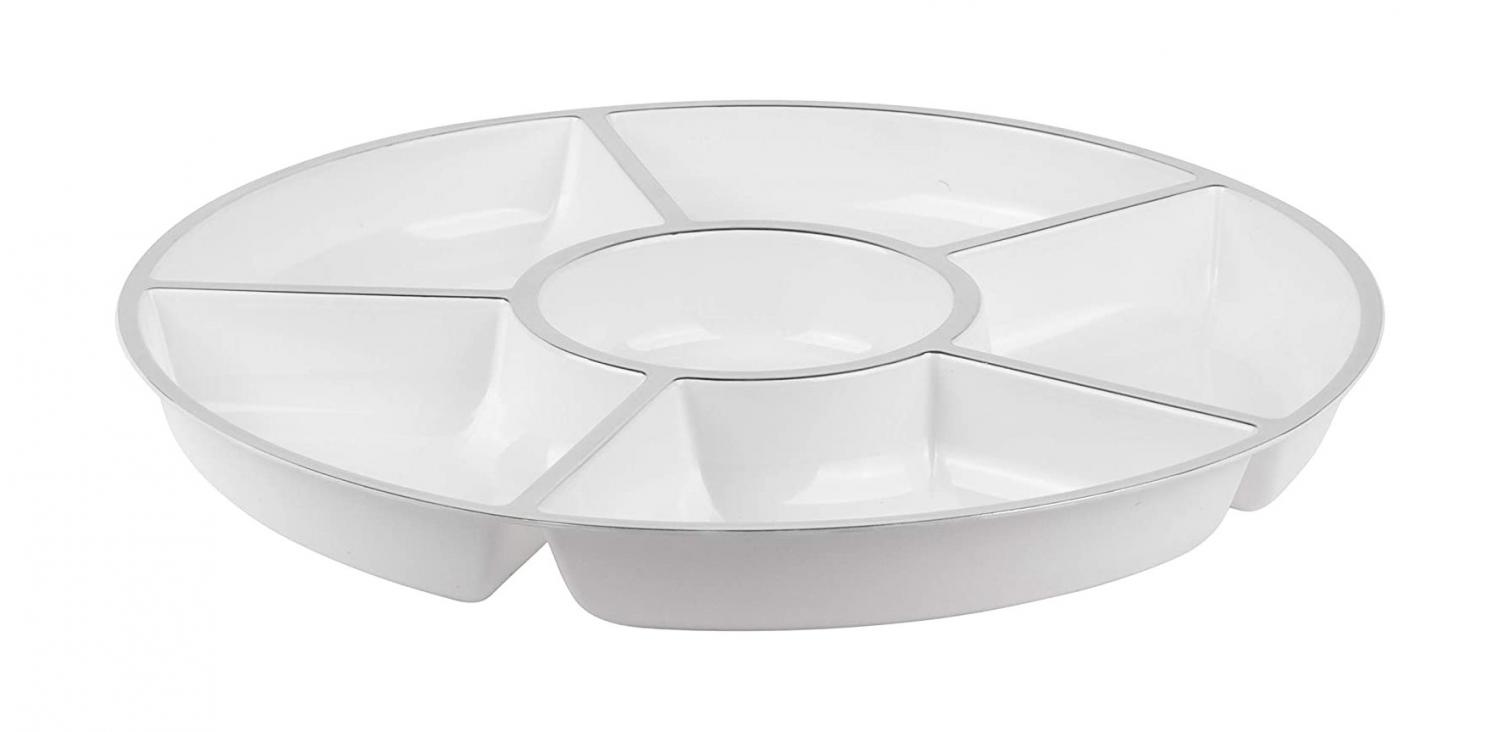 7 Section Divided Plate - The perfect plate for Thanksgiving Dinner