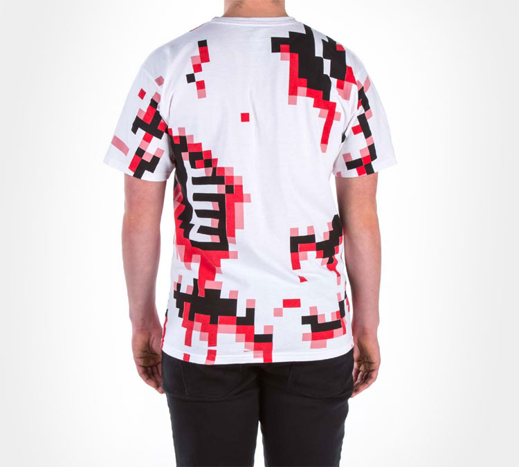 8-bit Pixelated Bloody Zombie T-Shirt
