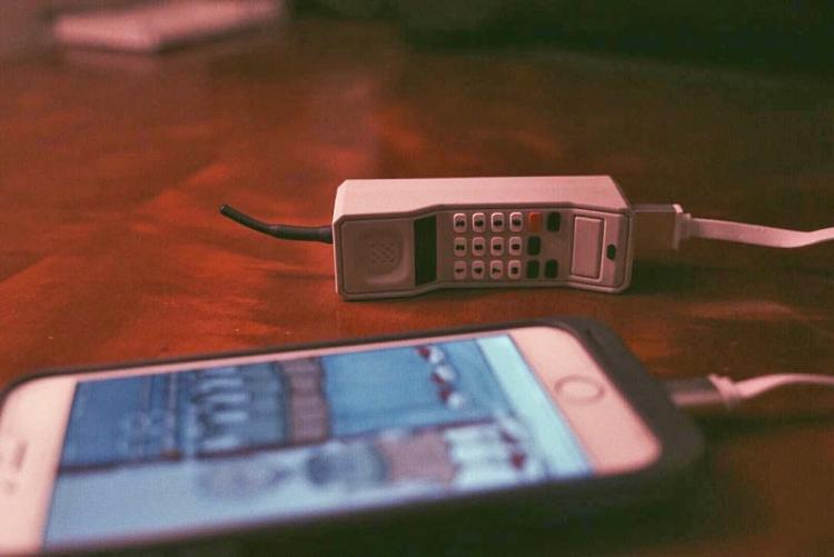 80's Brick Phone Portable Power Bank Phone Charger