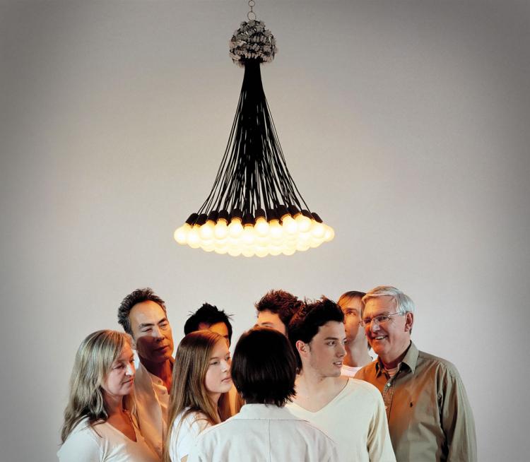 85 Light Bulb Chandelier