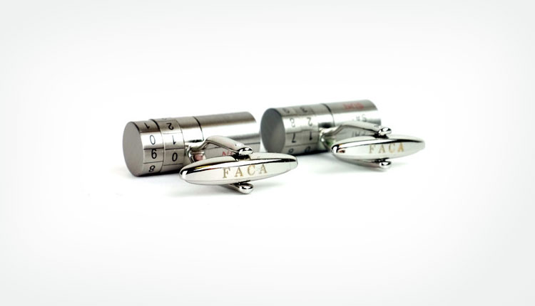 Adjustable Date Cufflinks - Calendar Cufflinks