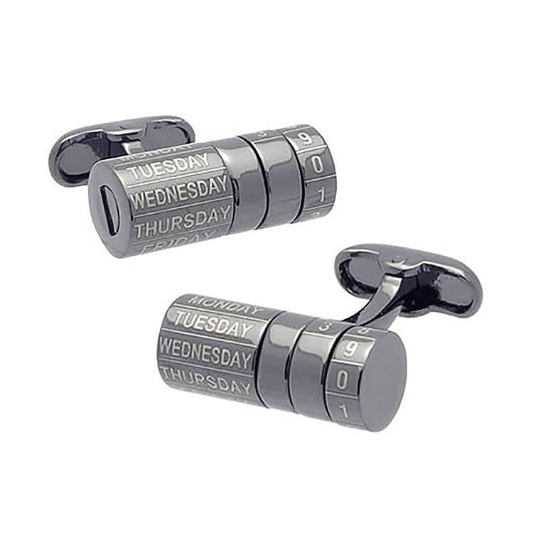Adjustable Date Cufflinks - Calendar Cufflinks