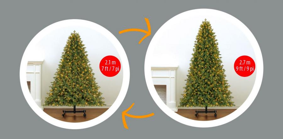 Adjustable Height Christmas Tree