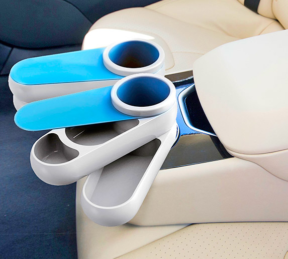 Adjustable Kids Multi-level Cupholder Snack Tray For The Car