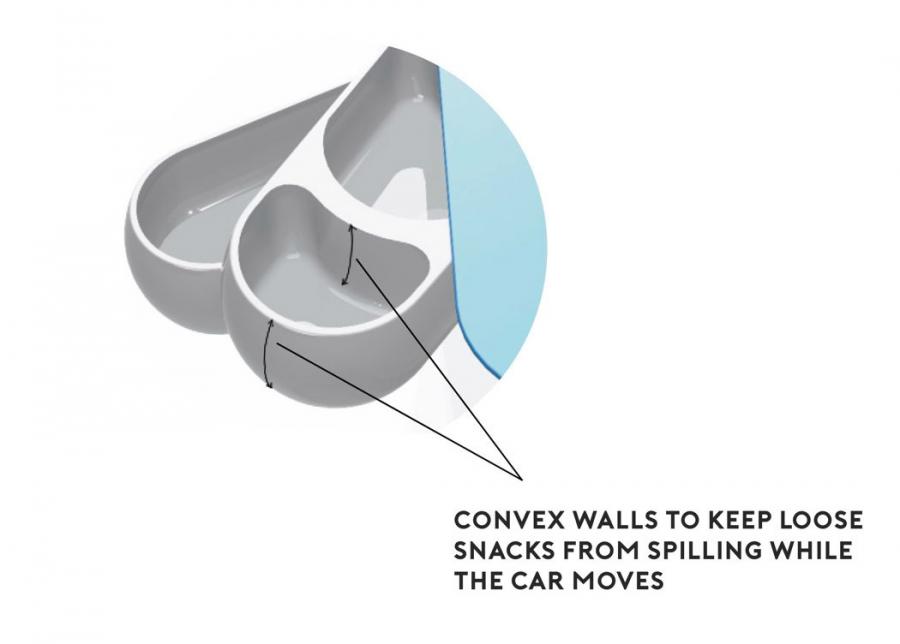 Adjustable Kids Multi-level Cupholder Snack Tray For The Car