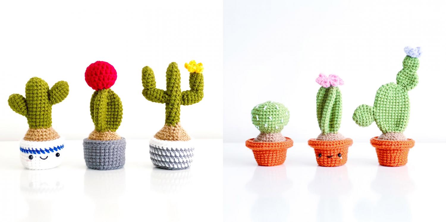 Adorable Crochet Cactus Plants