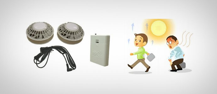Kuchofuku Octocool air-conditioned clothing - jacket with integrated cooling fans