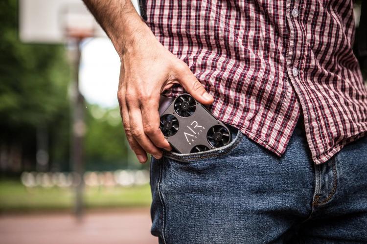 Air PIX Pocket Sized Drone Lets You Get The Perfect Selfie - Tiny selfie camera quadcopter