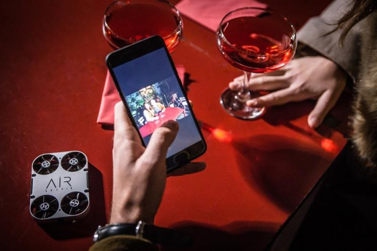 Air PIX Pocket Sized Drone Lets You Get The Perfect Selfie - Tiny selfie camera quadcopter