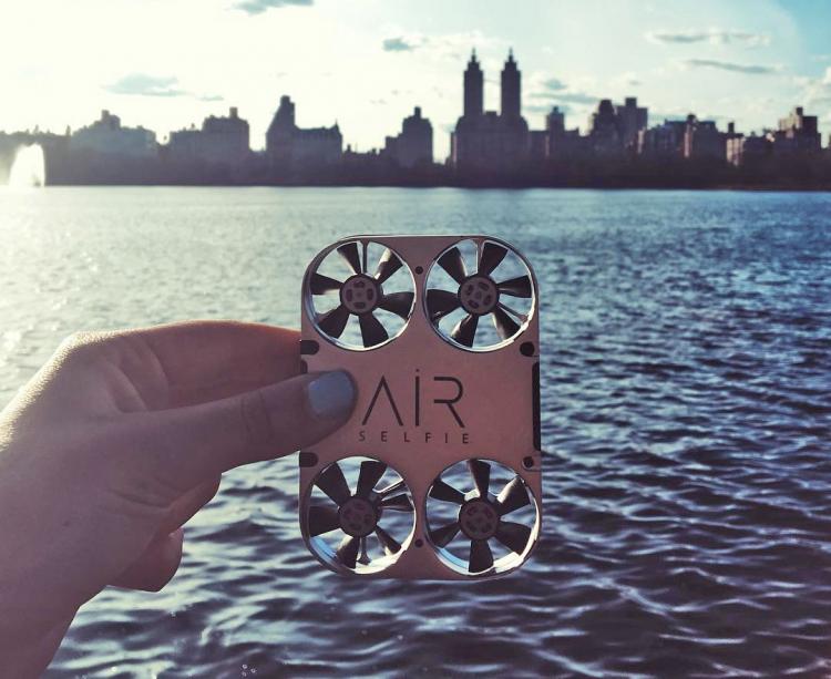 Air PIX Pocket Sized Drone Lets You Get The Perfect Selfie - Tiny selfie camera quadcopter